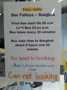 Thailand - Pattaya, bus